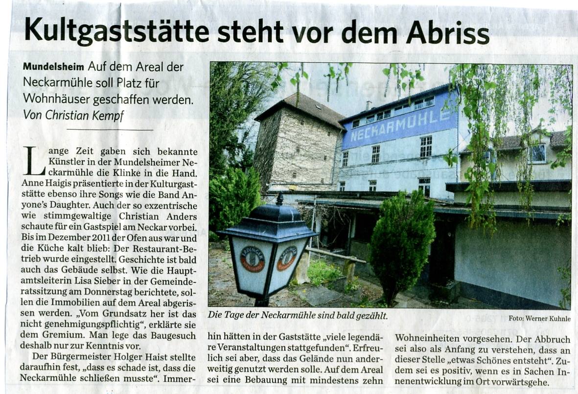 Marbacher Zeitung 21.04.2015